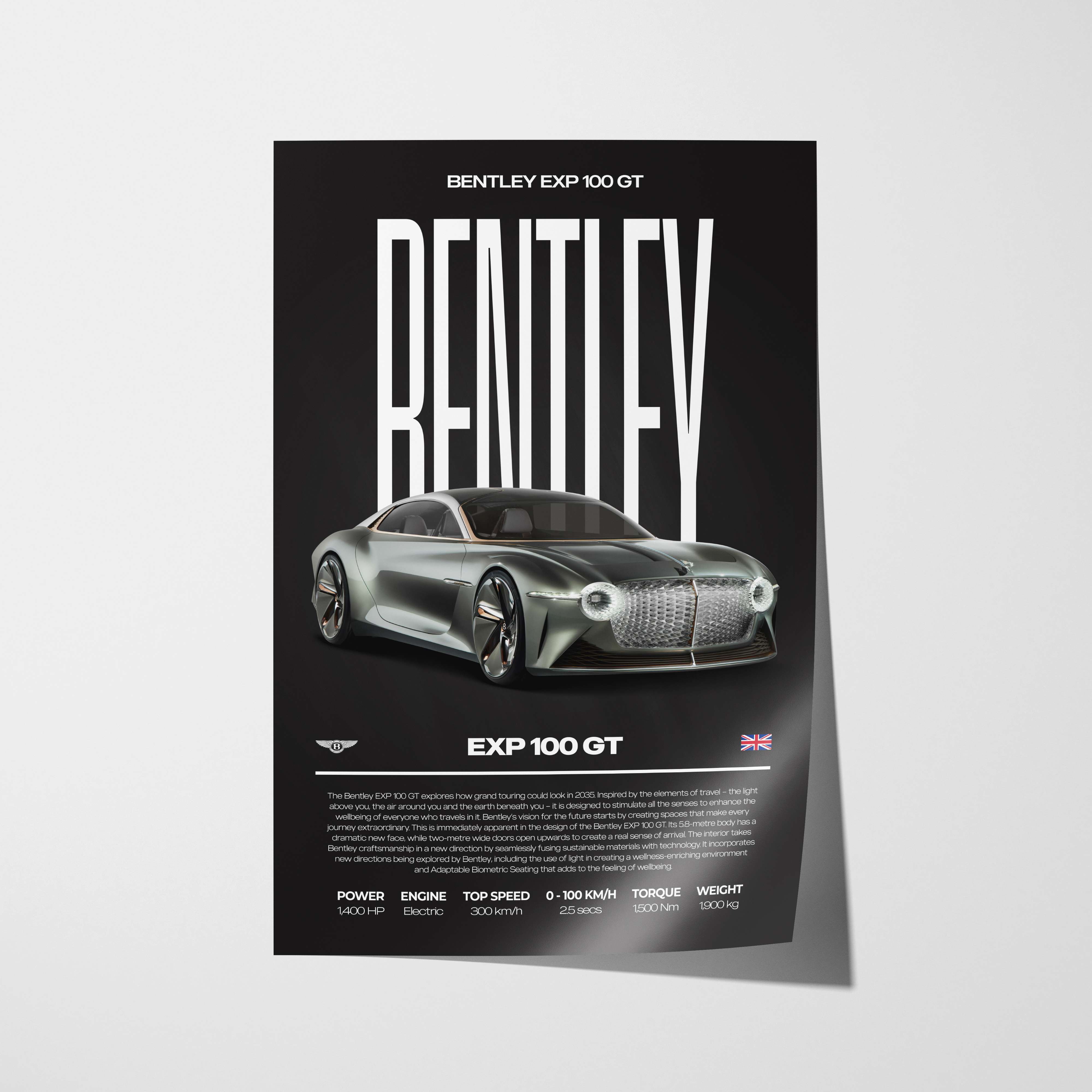 Bentley EXP 100 GT Poster