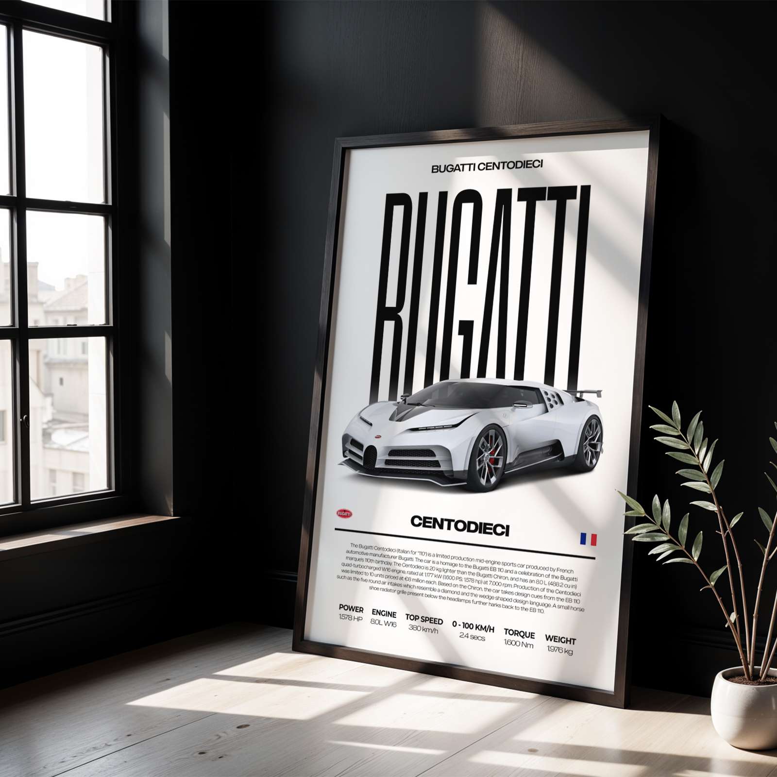 Bugatti Centodieci Poster