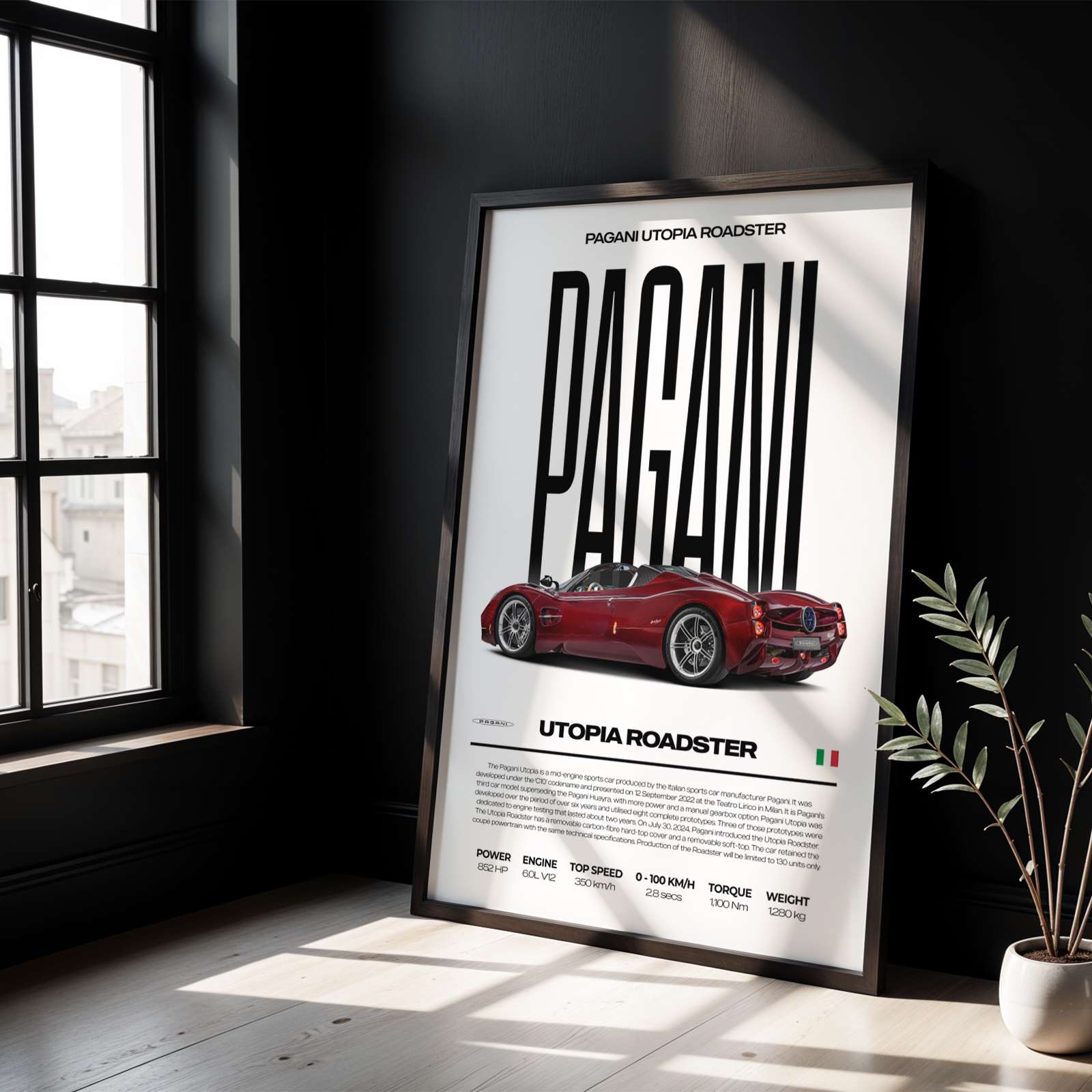 Pagani Utopia Roadster Poster