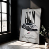 Evija Car Poster