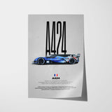 A424 Car Poster