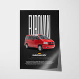 EuroVan MV Car Poster