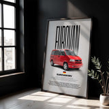 EuroVan MV Car Poster