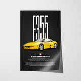 F355 Berlinetta Car Poster