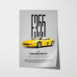 F355 Berlinetta Car Poster
