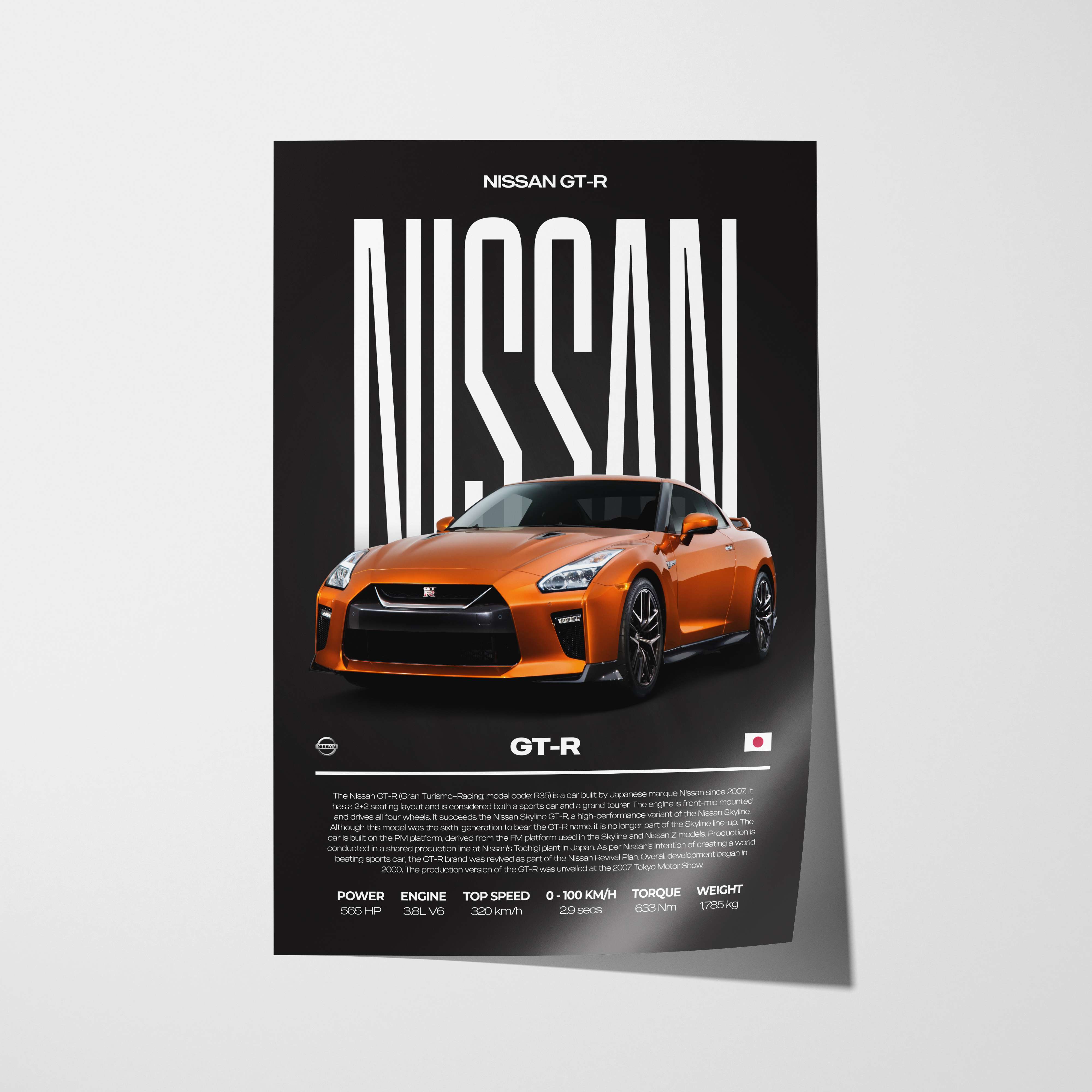 Nissan GT-R Poster