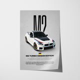 M2 Turbo Design Edition Car Poster