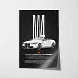 M4 Competition Convertible Car Poster