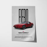 Fiero Formula Car Poster