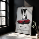 Fiero Formula Car Poster