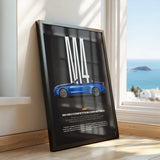 M4 Competition Convertible Car Poster