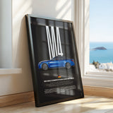M4 Competition Convertible Car Poster