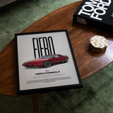 Fiero Formula Car Poster