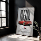 California T Car Poster
