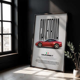 California T Car Poster
