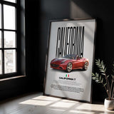 California T Car Poster