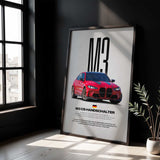 M3 CS Handschalter Car Poster