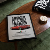California T Car Poster