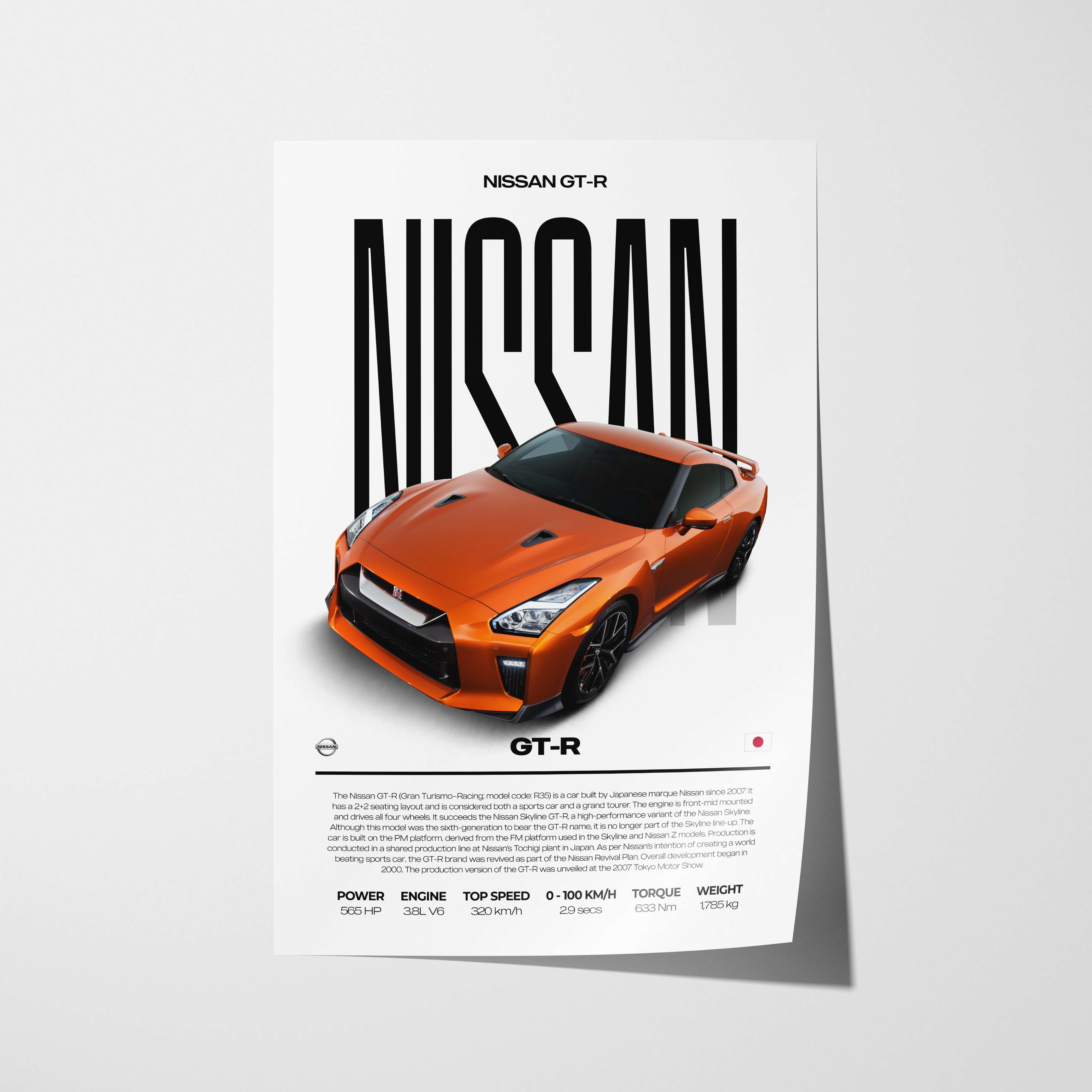 Nissan GT-R Poster