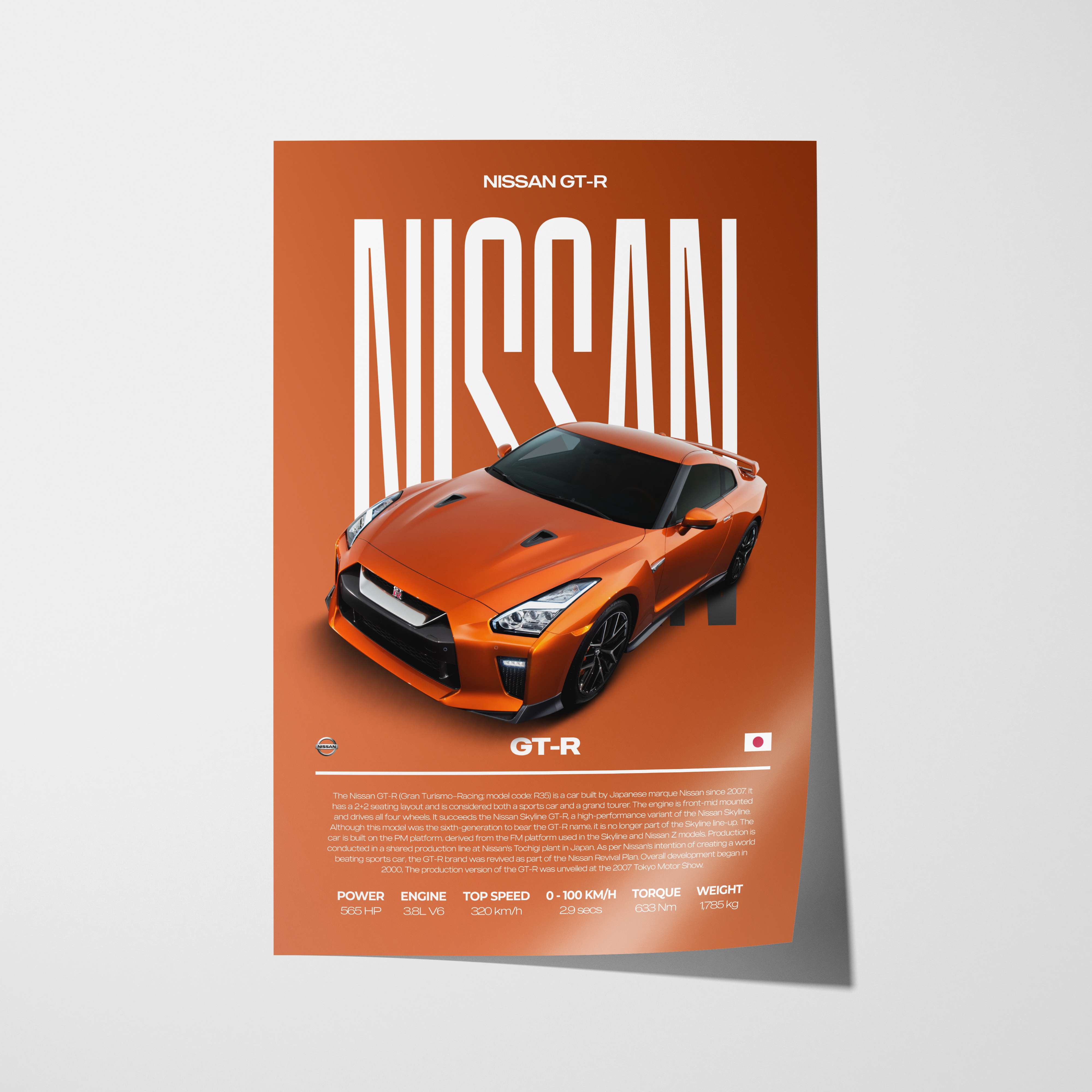 Nissan GT-R Poster