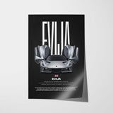 Evija Car Poster