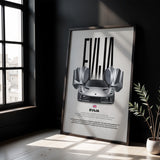 Evija Car Poster