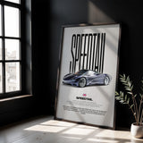 Speedtail Car Poster