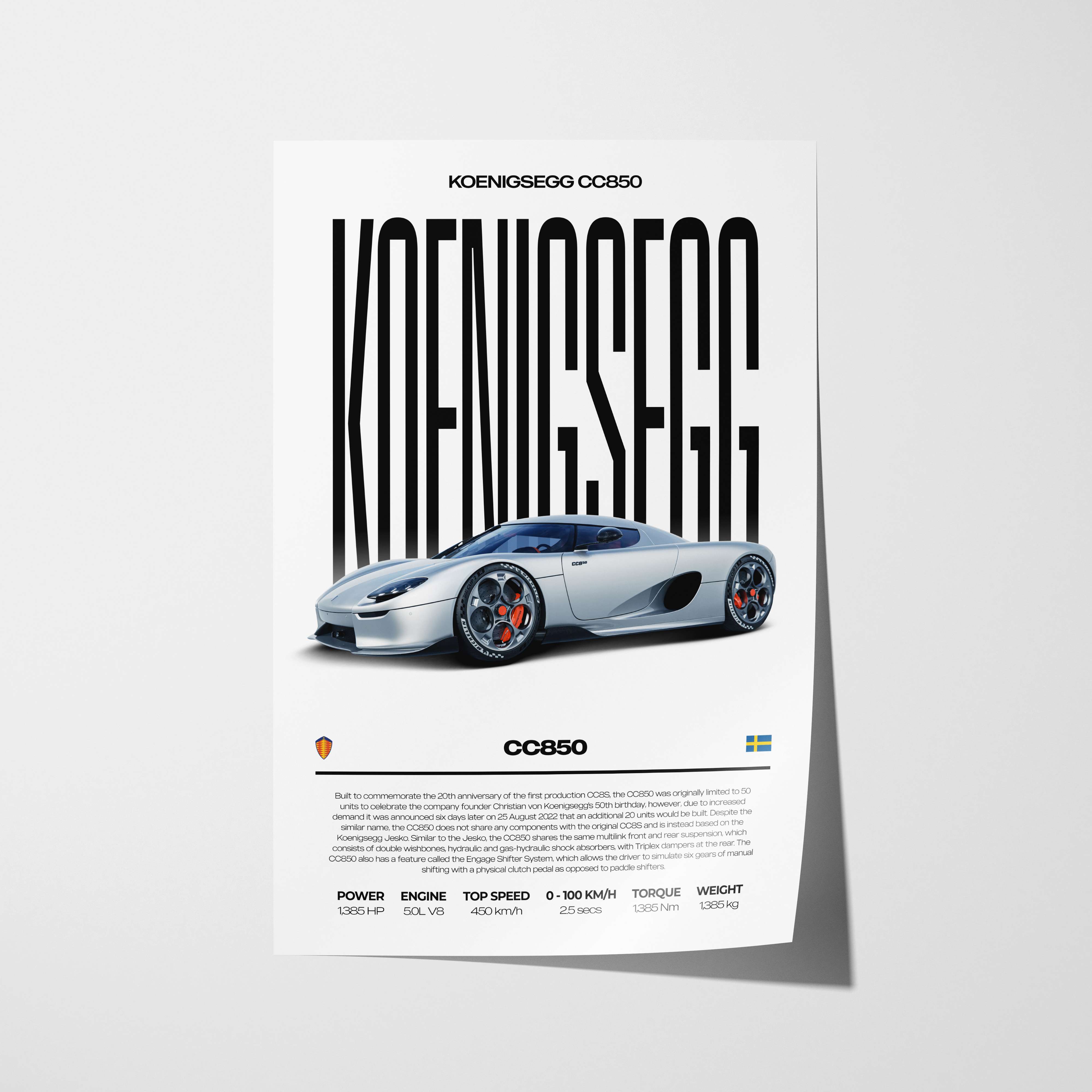 Koenigsegg CC850 Poster