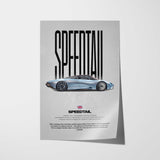 Speedtail Car Poster