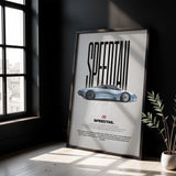 Speedtail Car Poster