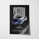 Speedtail Car Poster