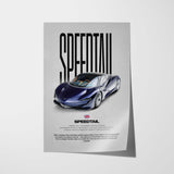 Speedtail Car Poster