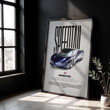 Speedtail Car Poster