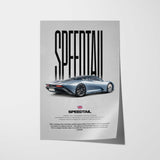 Speedtail Car Poster