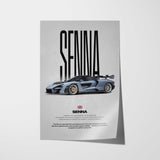Senna Car Poster