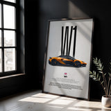 W1 Car Poster
