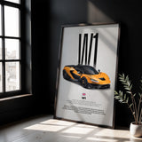 W1 Car Poster
