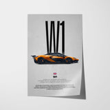W1 Car Poster