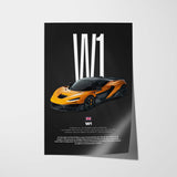 W1 Car Poster