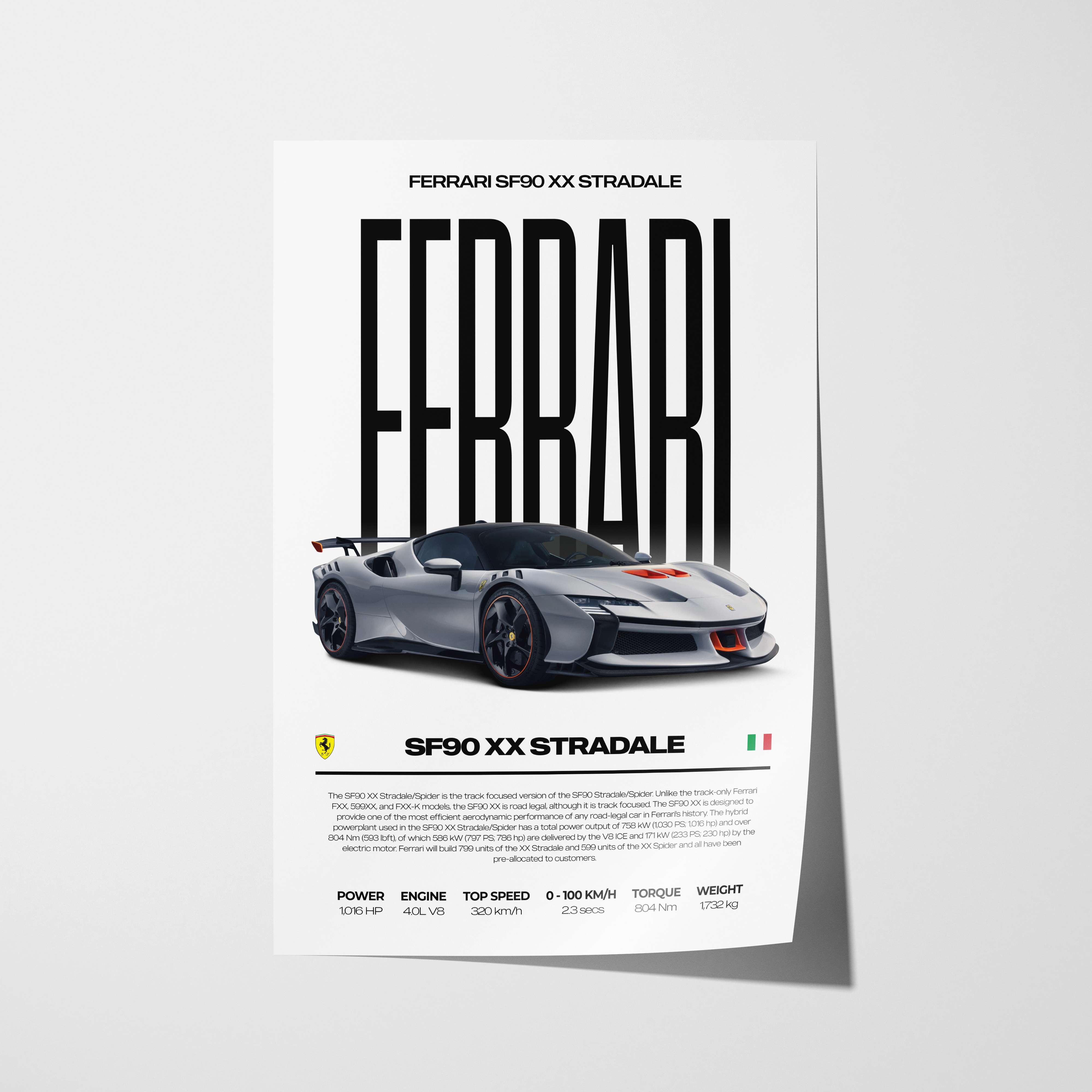 Ferrari SF90 XX Stradale Poster