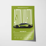 Aston Martin Valhalla Poster