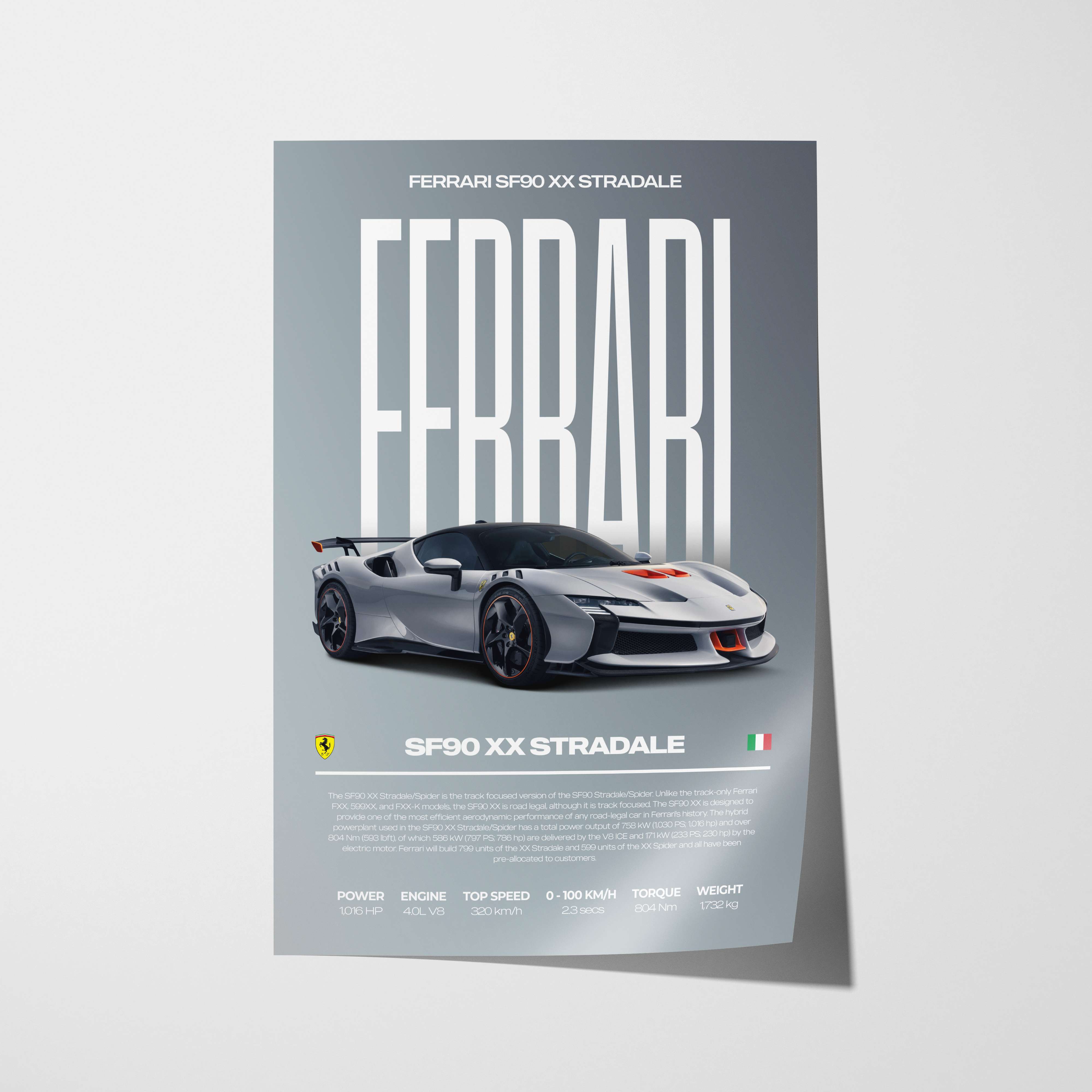 Ferrari SF90 XX Stradale Poster