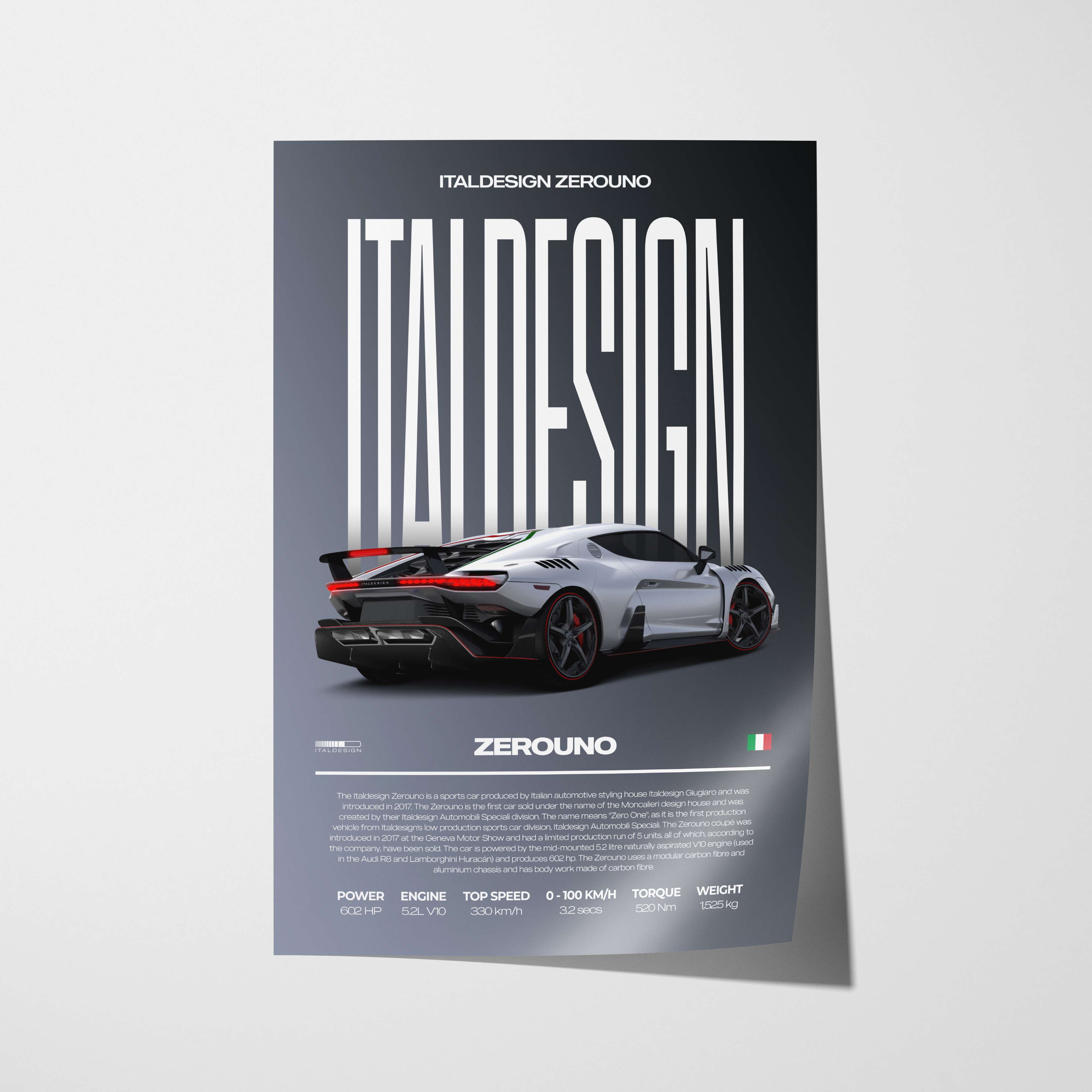 Italdesign Zerouno Duerta Poster