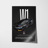 W1 Car Poster