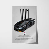 W1 Car Poster