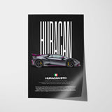 Huracán STO Car Poster