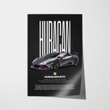 Huracán STO Car Poster