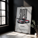 GR Supra Car Poster