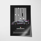 Huracán STO Car Poster