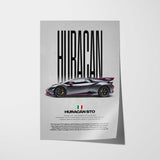 Huracán STO Car Poster